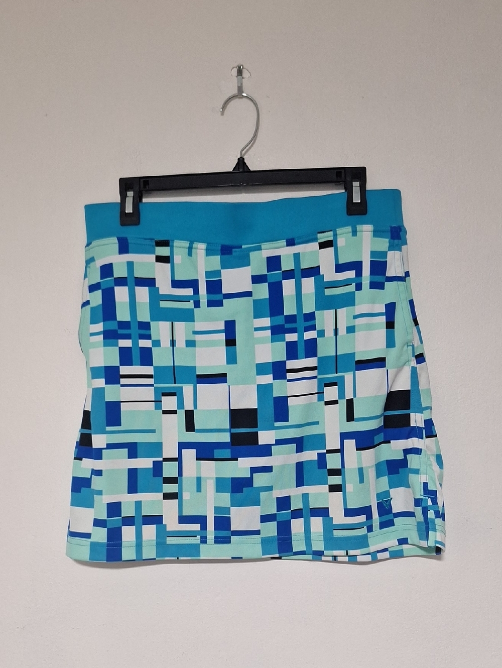 Callaway Women's Geometric Golf Skirt - Aqua, Blue, White